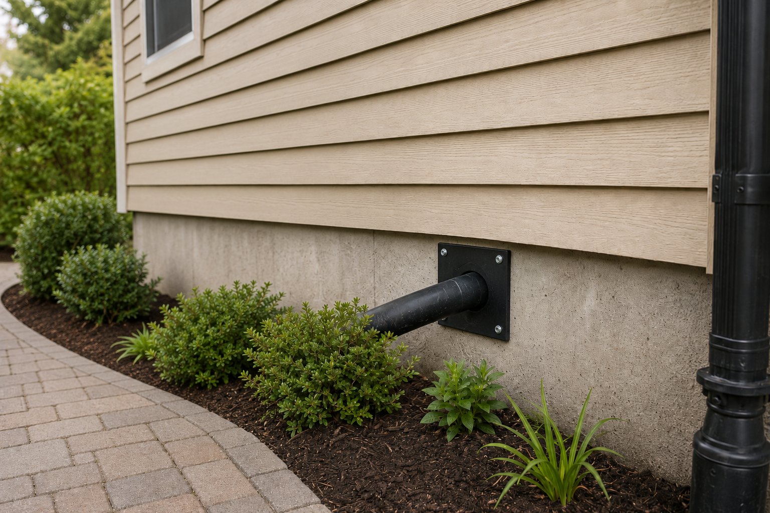 Clean structural sealing at a qualifying lower-level rodent opening